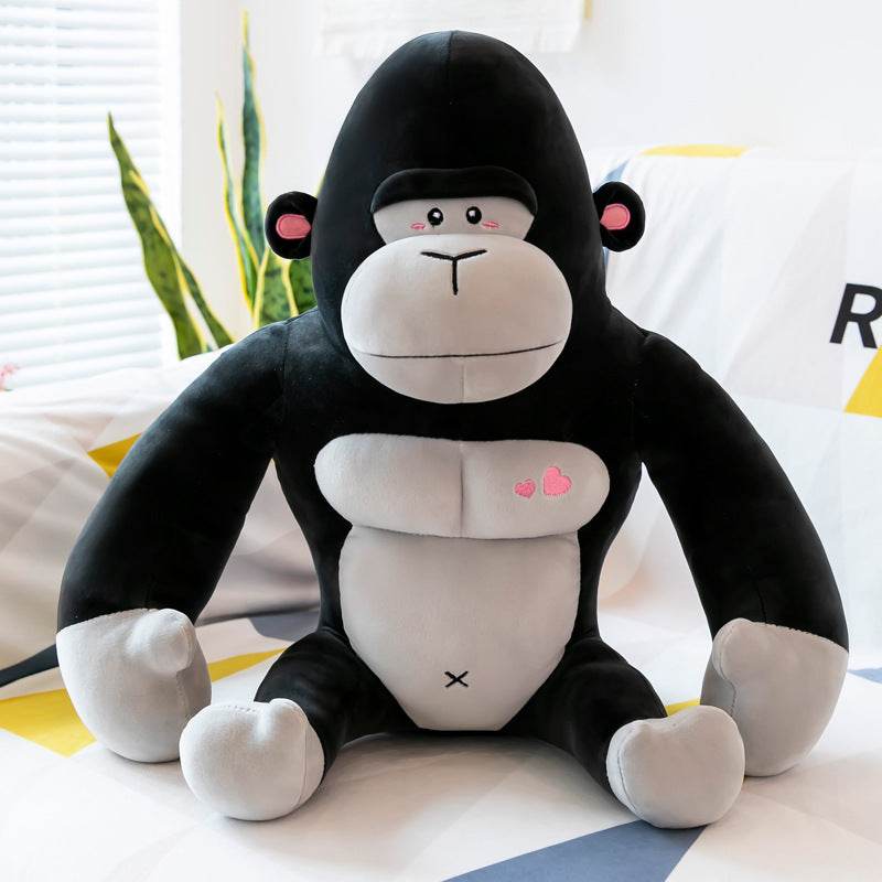 Cute Buffed Up Muscular Gorilla Plushie - Goodlifebean