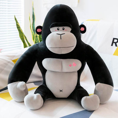 Cute Buffed Up Muscular Gorilla Plushie - Goodlifebean