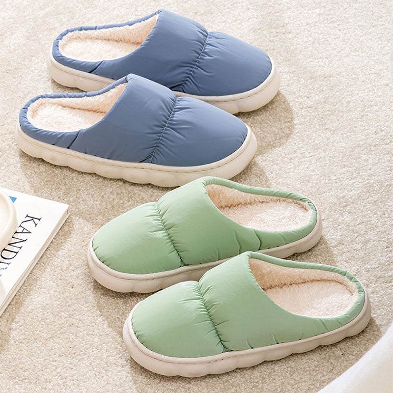 QuiltedCozy: Plush Indoor Warm Slippers - Goodlifebean