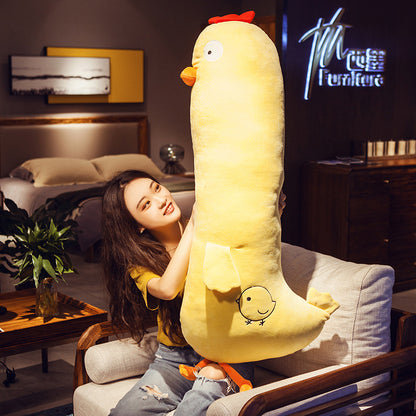 Cluckles: Chonky Chicken Body Pillow Plush