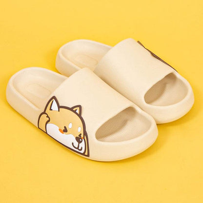 Shop Kawaii Shiba Inu Comfy Indoor Slippers - Shoes Goodlifebean Plushies | Stuffed Animals