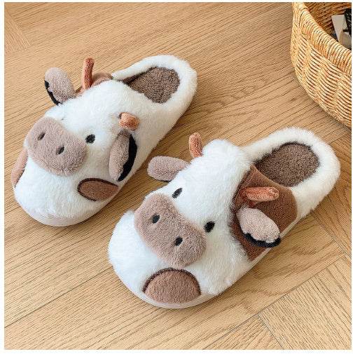 Fluffy Cow Slippers | Cloudy Slippers - Goodlifebean