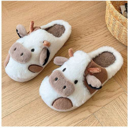 Fluffy Cow Slippers | Cloudy Slippers - Goodlifebean