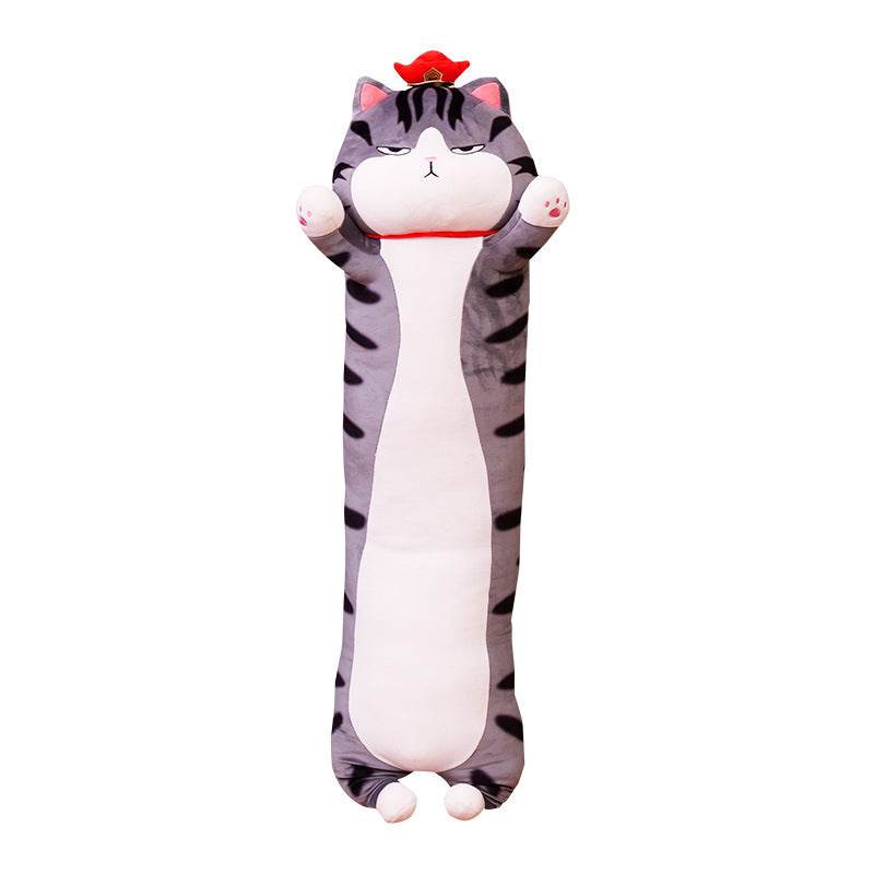 Grumpy Long Cat Pillow Plush - Goodlifebean