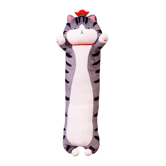 Shop Grumpy Long Cat Pillow Plush - Goodlifebean Plushie | Stuffed Animal