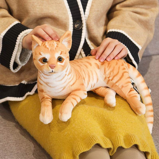 Lifelike Stuffed Cat Plush Toy - Goodlifebean