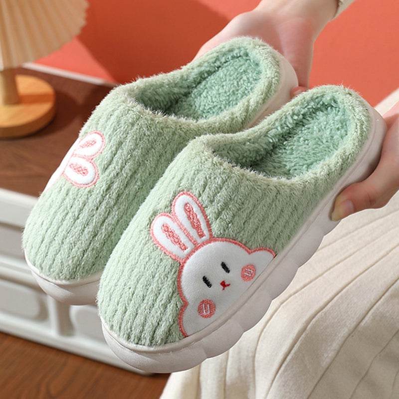 Shop Cute Rabbit Plush Fleece Slippers - Shoes Goodlifebean Plushies | Stuffed Animals