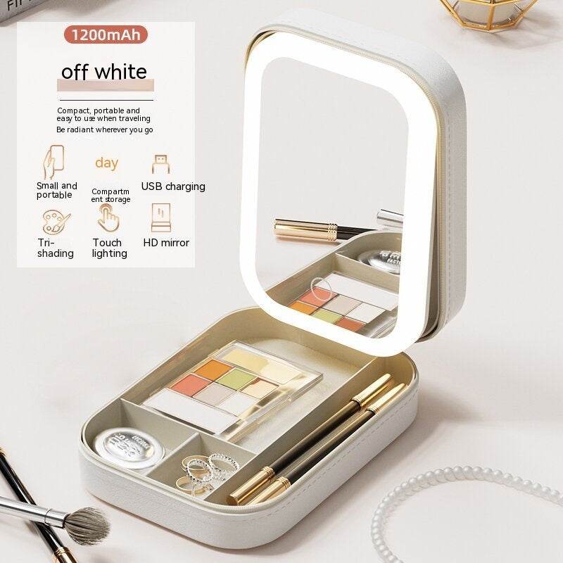 Luxe Makeup Organizer with Mirror - Goodlifebean