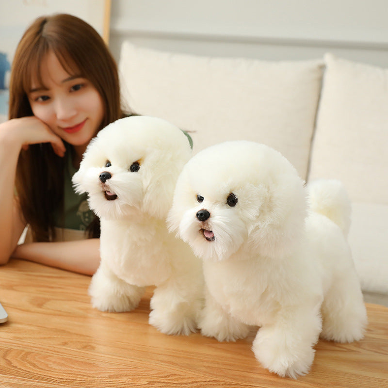 Shop Cute Bichon Frise Puppy Plushie | Stuffed Animal Bichon Frise - Goodlifebean Plushie | Stuffed Animal