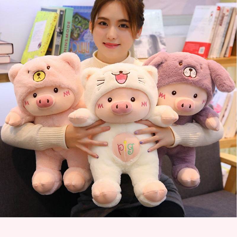Shop Cuddly Cutie: Giant Piggy Plushie - Stuffed Animals Goodlifebean Giant Plushies