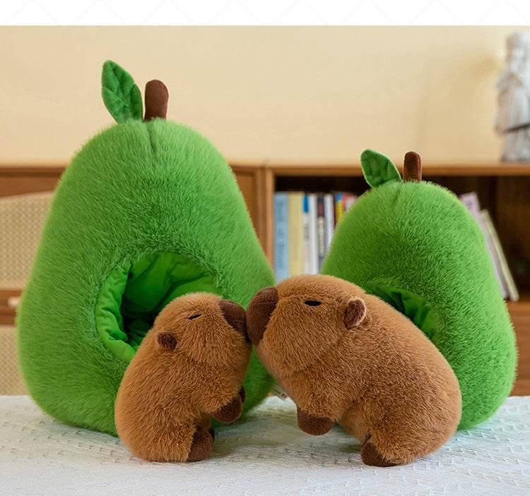 Plush Toy Avocado Capybara Pillow - Goodlifebean
