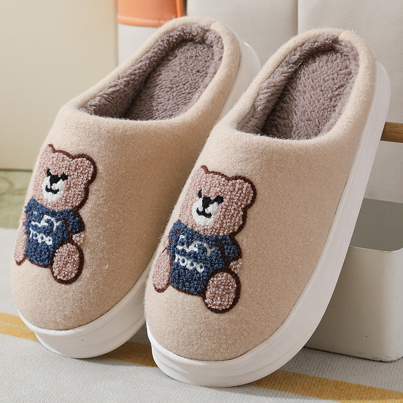 Shop Cute Teddy bear Slippers | Warm Indoor Slippers - Shoes Goodlifebean Plushies | Stuffed Animals