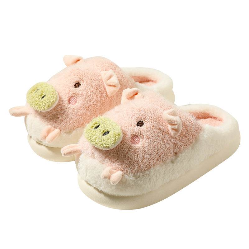 Kawaii Cloudy Pig Plush Slippers - Goodlifebean