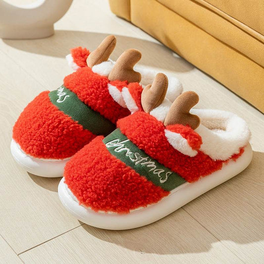 Santa's Snuggle Warm Fuzzy Slippers - Goodlifebean