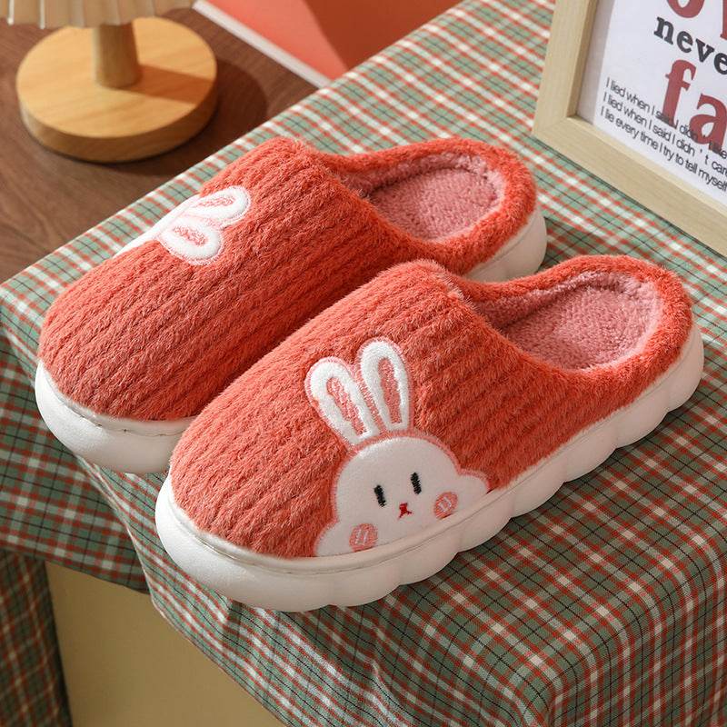 Shop Cute Rabbit Plush Fleece Slippers - Shoes Goodlifebean Plushies | Stuffed Animals