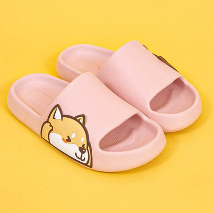 Shop Kawaii Shiba Inu Comfy Indoor Slippers - Shoes Goodlifebean Plushies | Stuffed Animals