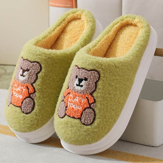 Cute Teddy bear Slippers | Warm Indoor Slippers - Goodlifebean