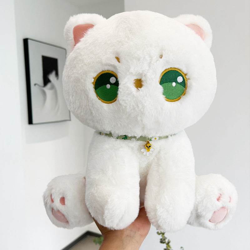 Kokoro: Kawaii White Cat Plushie | Cute Stuffed Animal Cat - Goodlifebean
