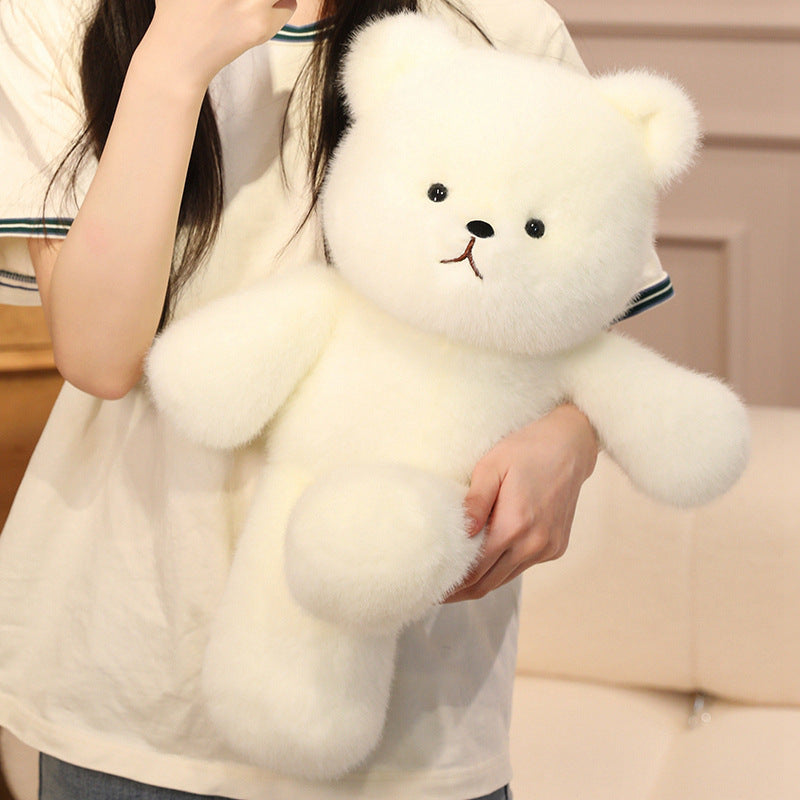White Running Teddy bear-2026