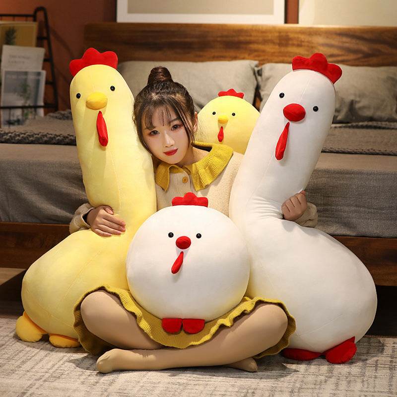 Daisy & Bonnie Cute Chicken Plushies | Giant Stuffed Chickens.