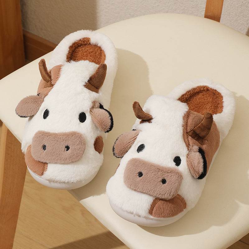 Fluffy Cow Slippers | Cloudy Slippers - Goodlifebean