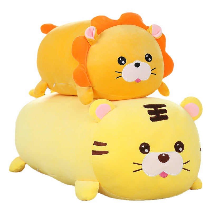 Lion and Tiger Body Pillow Plush