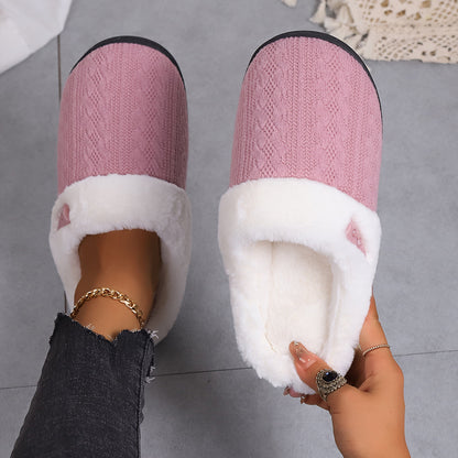 FluffKnit Cozy Plush Slippers | Fluffy Indoor Slippers