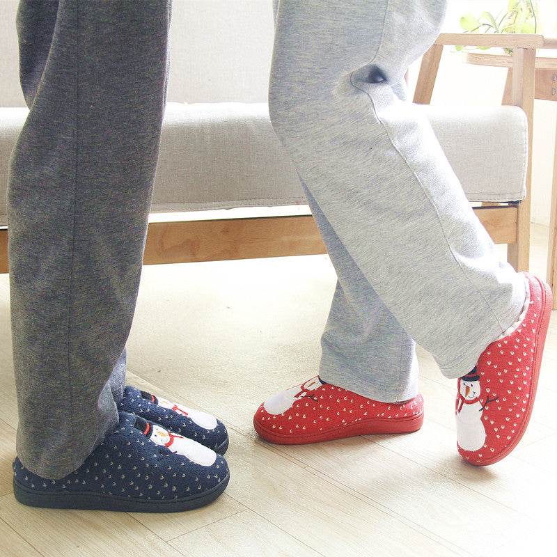 Kawaii Snowman Warm Indoor Slippers - Goodlifebean