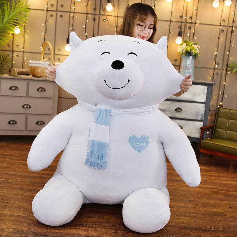 Snowpuff: Large Polar Bear Stuffed Animal - Goodlifebean