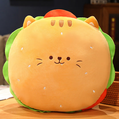 Kawaii Stuffed Hamburger Plushie
