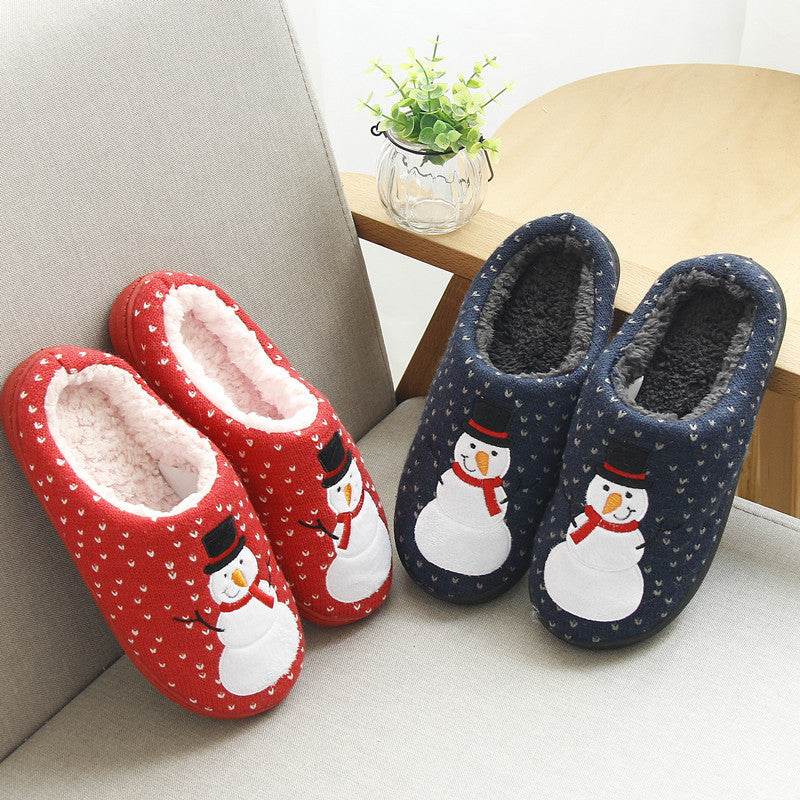 Kawaii Snowman Warm Indoor Slippers - Goodlifebean