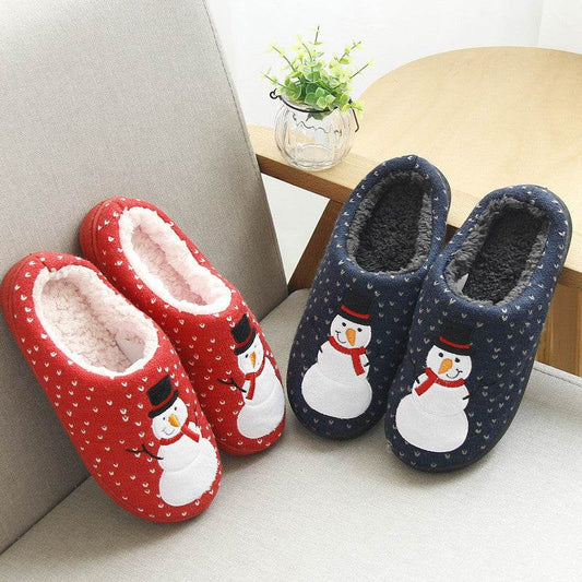 Kawaii Snowman Warm Indoor Slippers - Goodlifebean