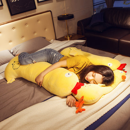 Cluckles: Chonky Chicken Body Pillow Plush