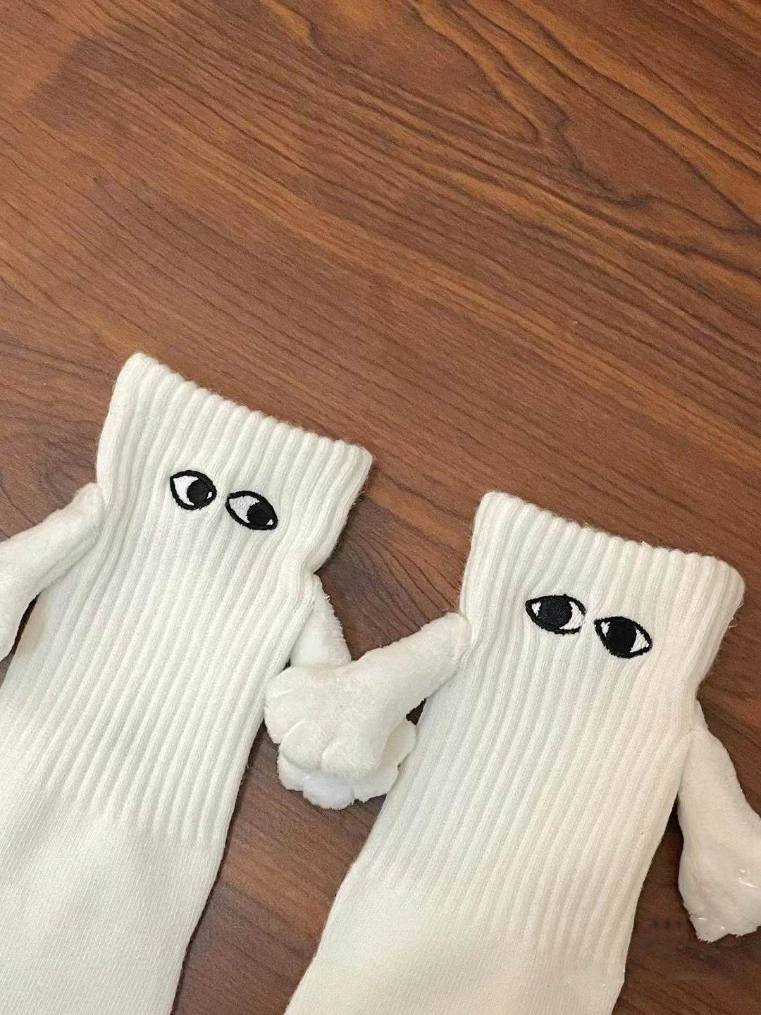 Shop Hand In Hand Magnetic Holding Hands Socks - Goodlifebean Plushies | Stuffed Animals