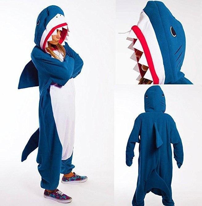 JawsomeSnuggle:  Shark Hoodie Blanket For Adults