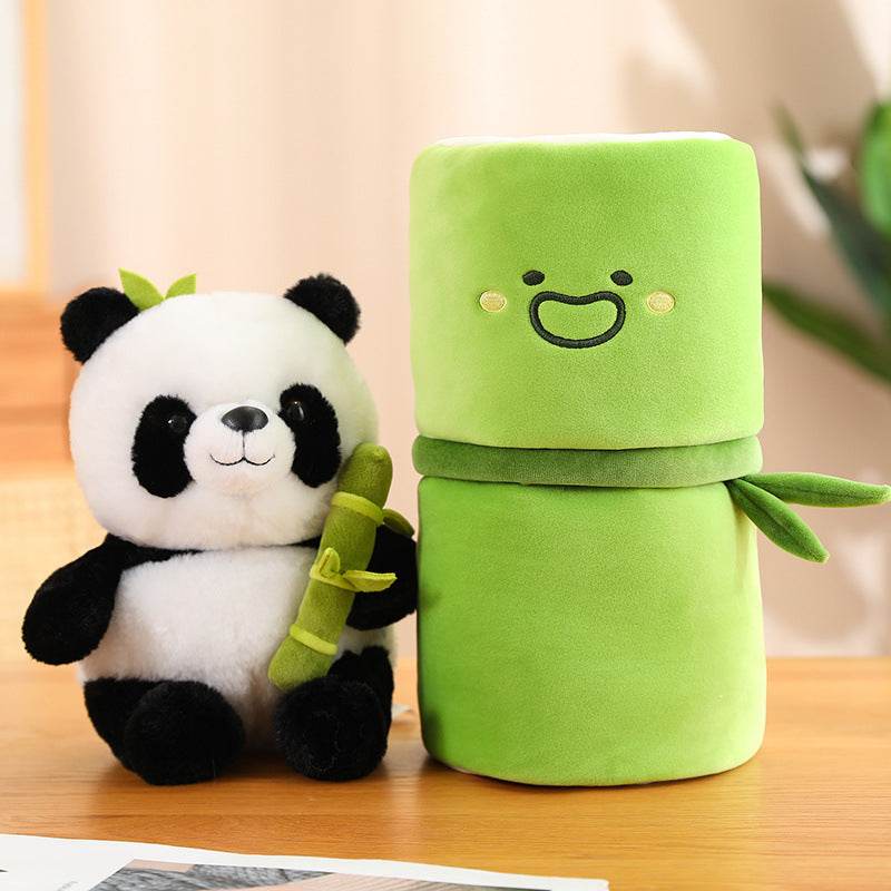 Kawaii Panda Plushie Inside Bamboo | Cute Panda Plushie - Goodlifebean