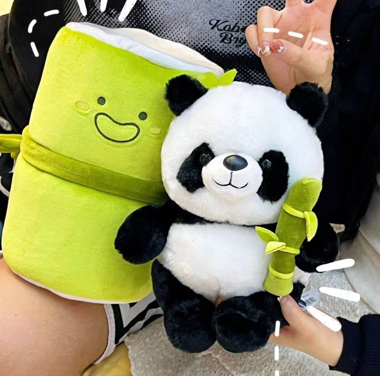 Kawaii Panda Plushie Inside Bamboo | Cute Panda Plushie - Goodlifebean
