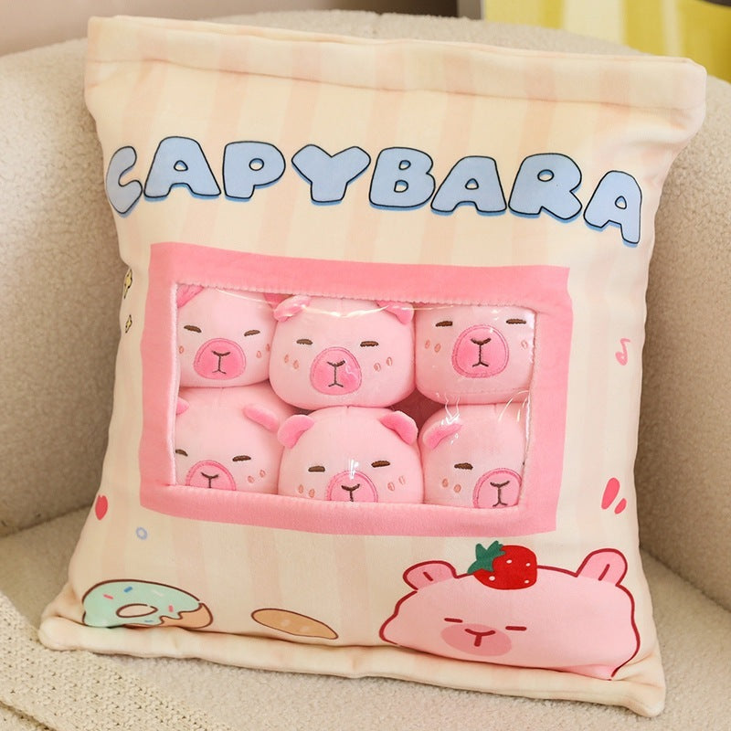 CapyChill Squad™ – Pack of 6 Stress Relief Capybara Plushies