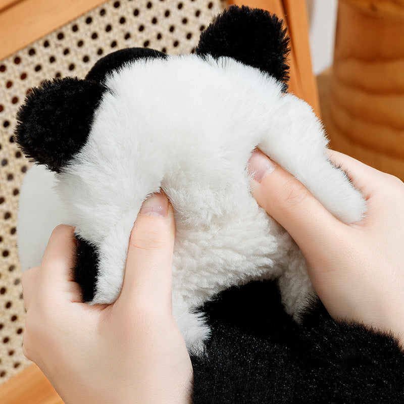 Shop Cute Panda Plush Indoor Warm Slippers - Shoes Goodlifebean Plushies | Stuffed Animals