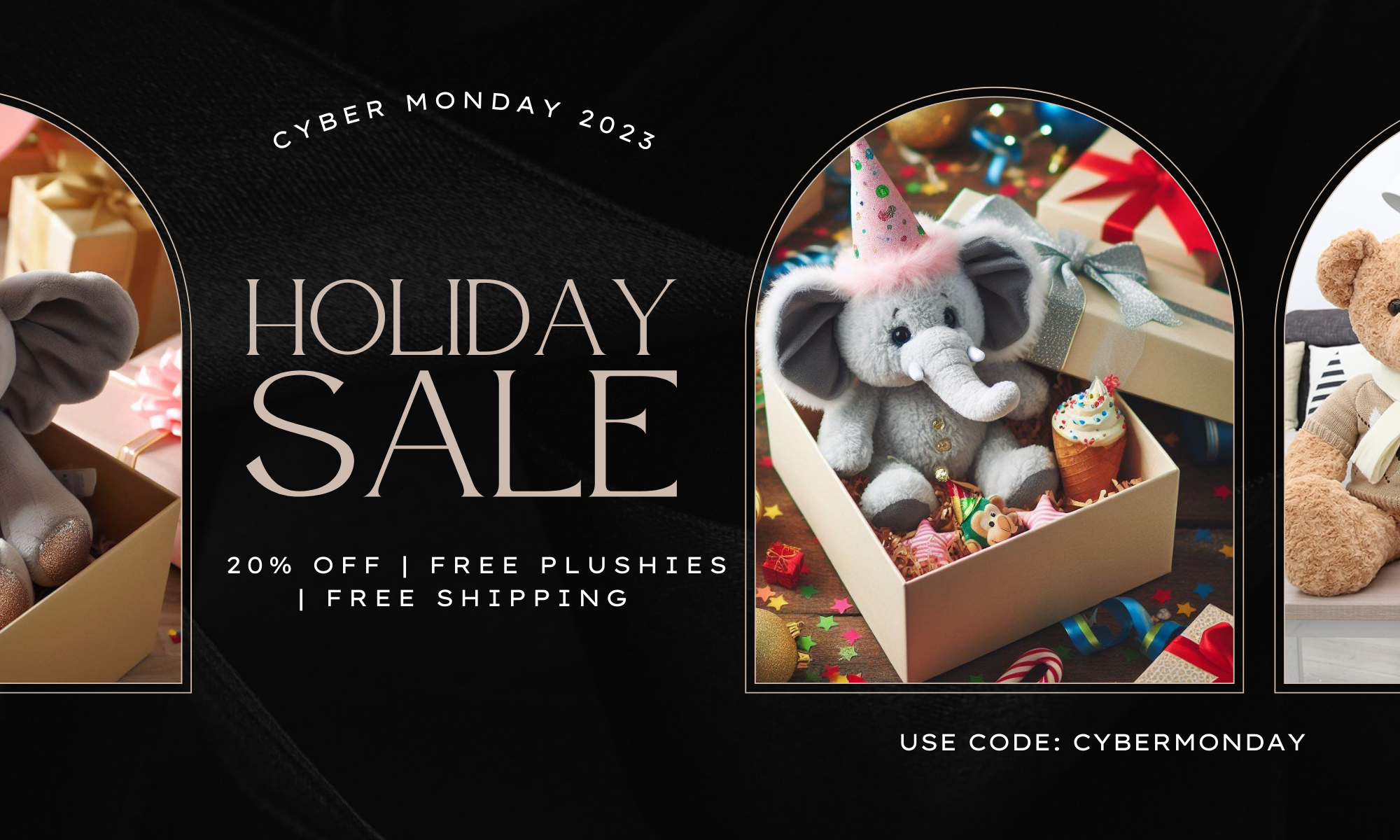 Holiday Sale on Large Teddy bears, cute plushies and stuffed animals