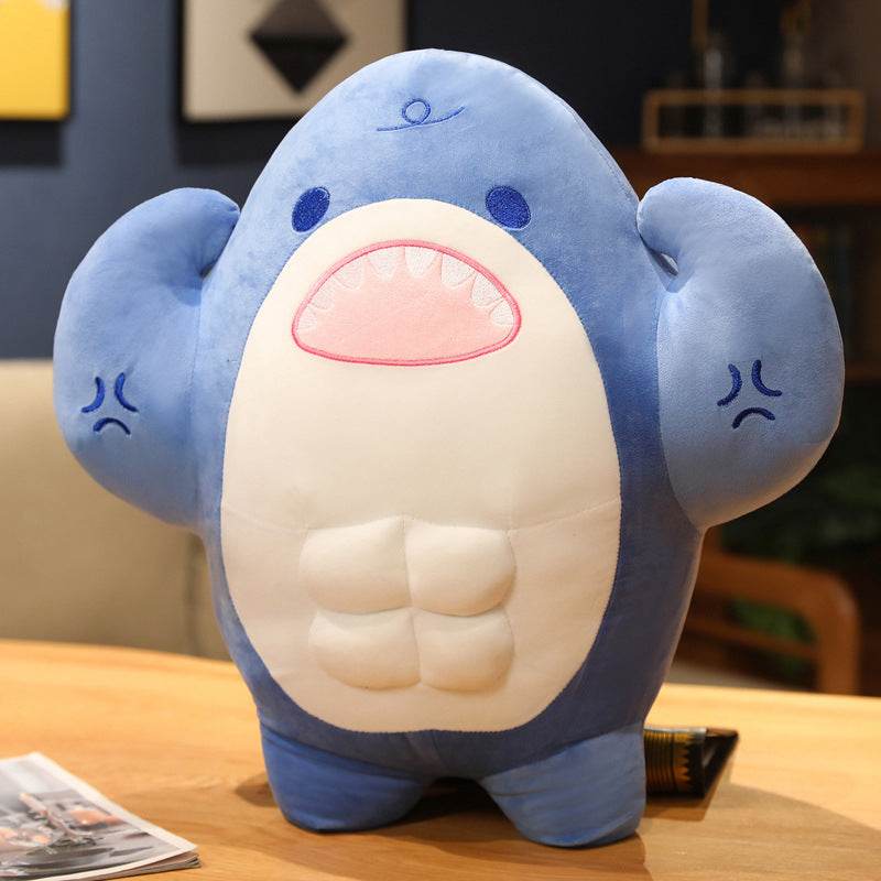 Buffed Muscular Shark Plushie