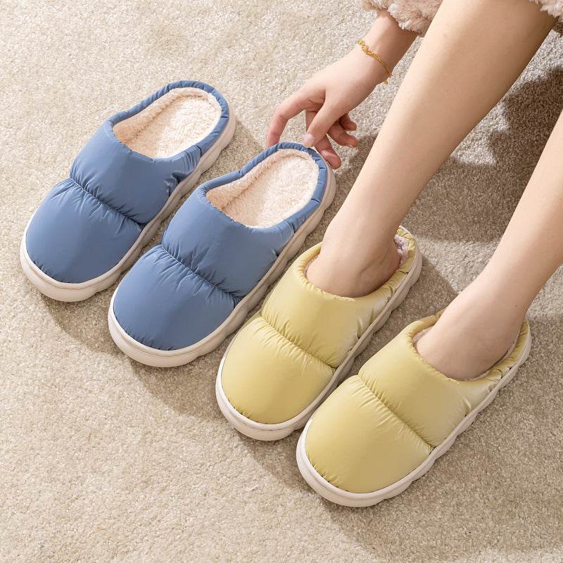 QuiltedCozy: Plush Indoor Warm Slippers - Goodlifebean