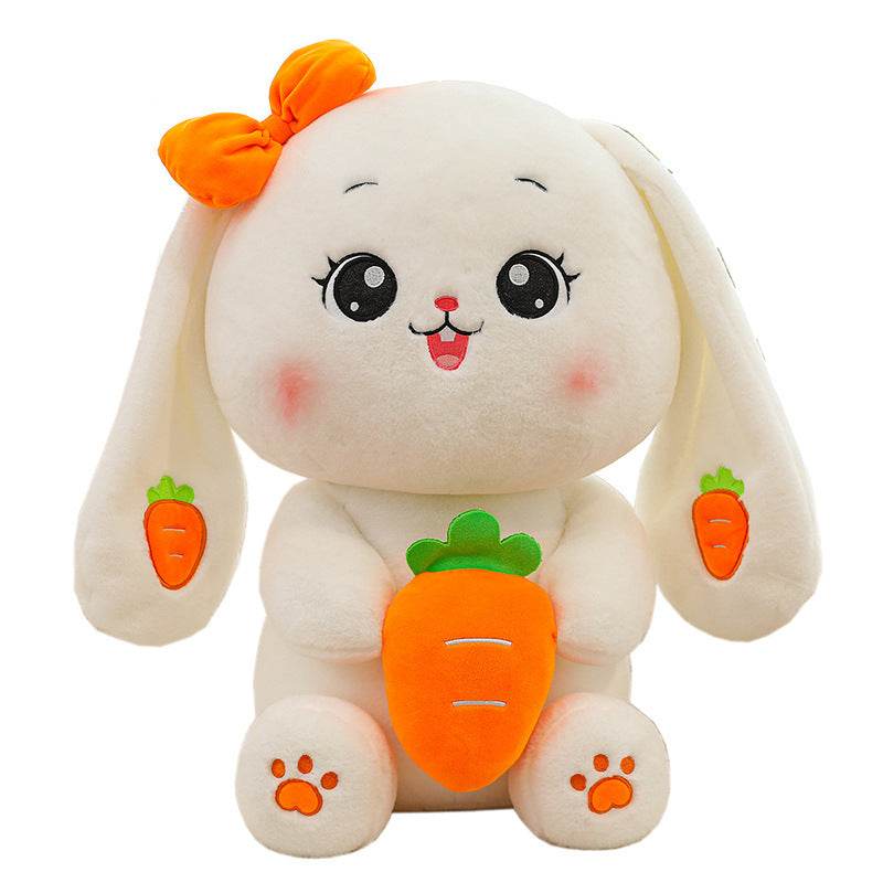 Caramel: Kawaii White Bunny Plushie.