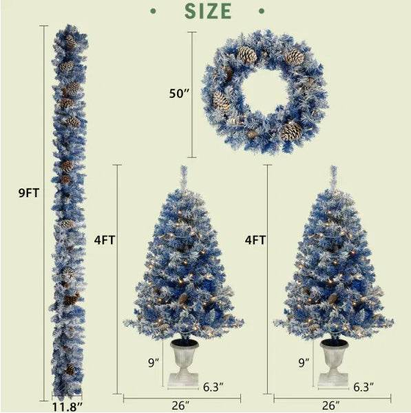 Artifical Pre-Lit Christmas Tree | 4ft - Goodlifebean