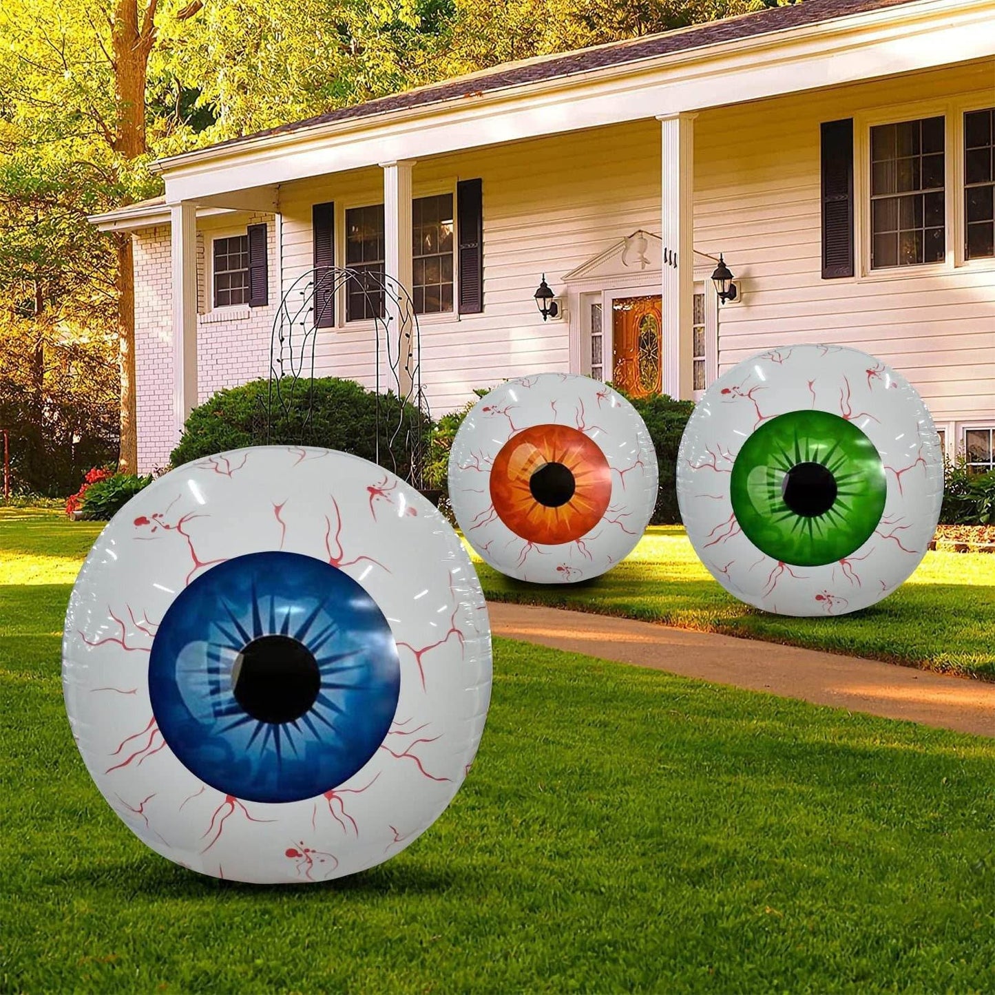 Inflatable Glow-In-The-Dark Eyeball Balloon - Goodlifebean