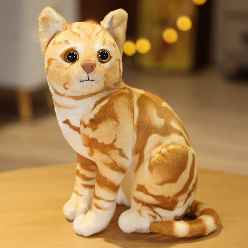 Lifelike Stuffed Cat Plush Toy - Goodlifebean