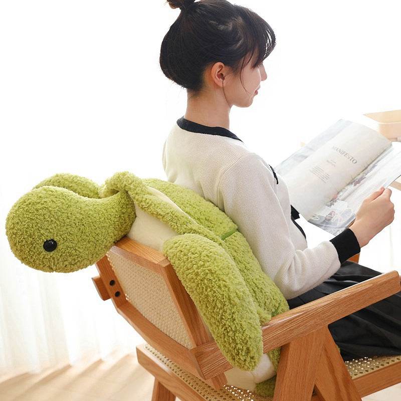 Toby: Big Stuffed Turtle Plushie - Goodlifebean
