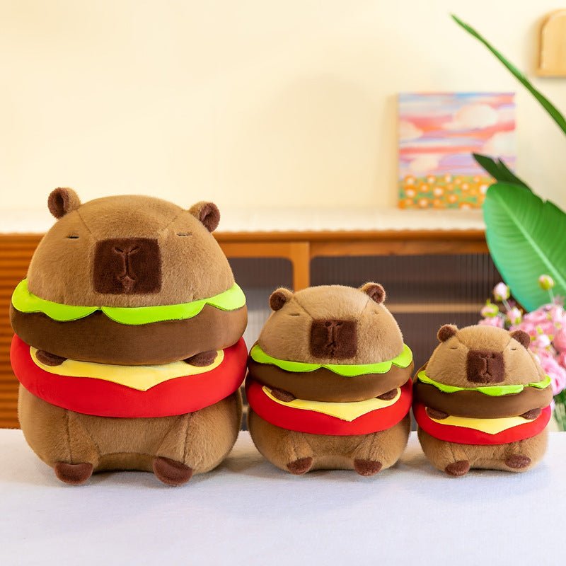Burgerbara: Capybara Hamburger Plushie - Goodlifebean product_type