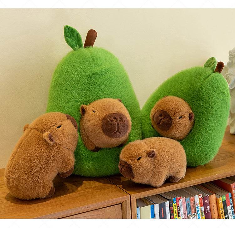 Plush Toy Avocado Capybara Pillow - Goodlifebean