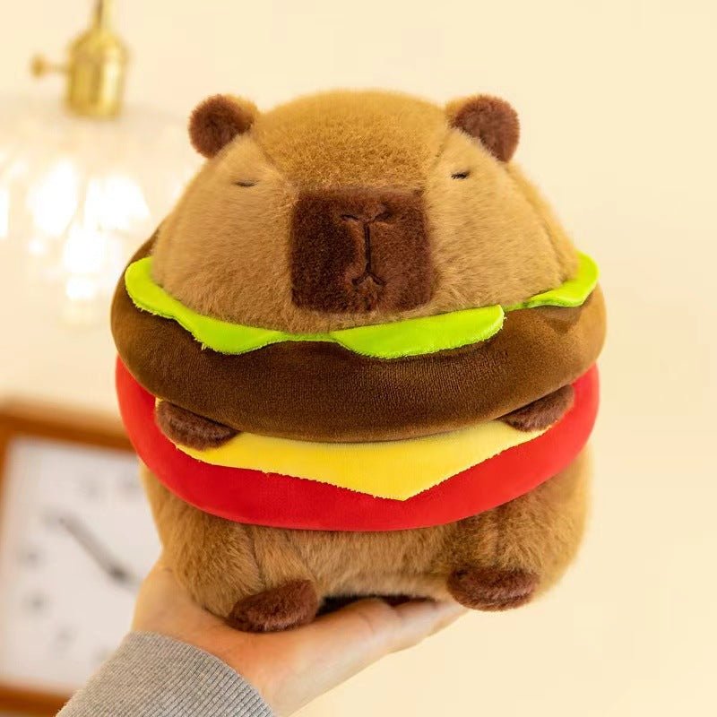 Burgerbara: Capybara Hamburger Plushie - Goodlifebean product_type
